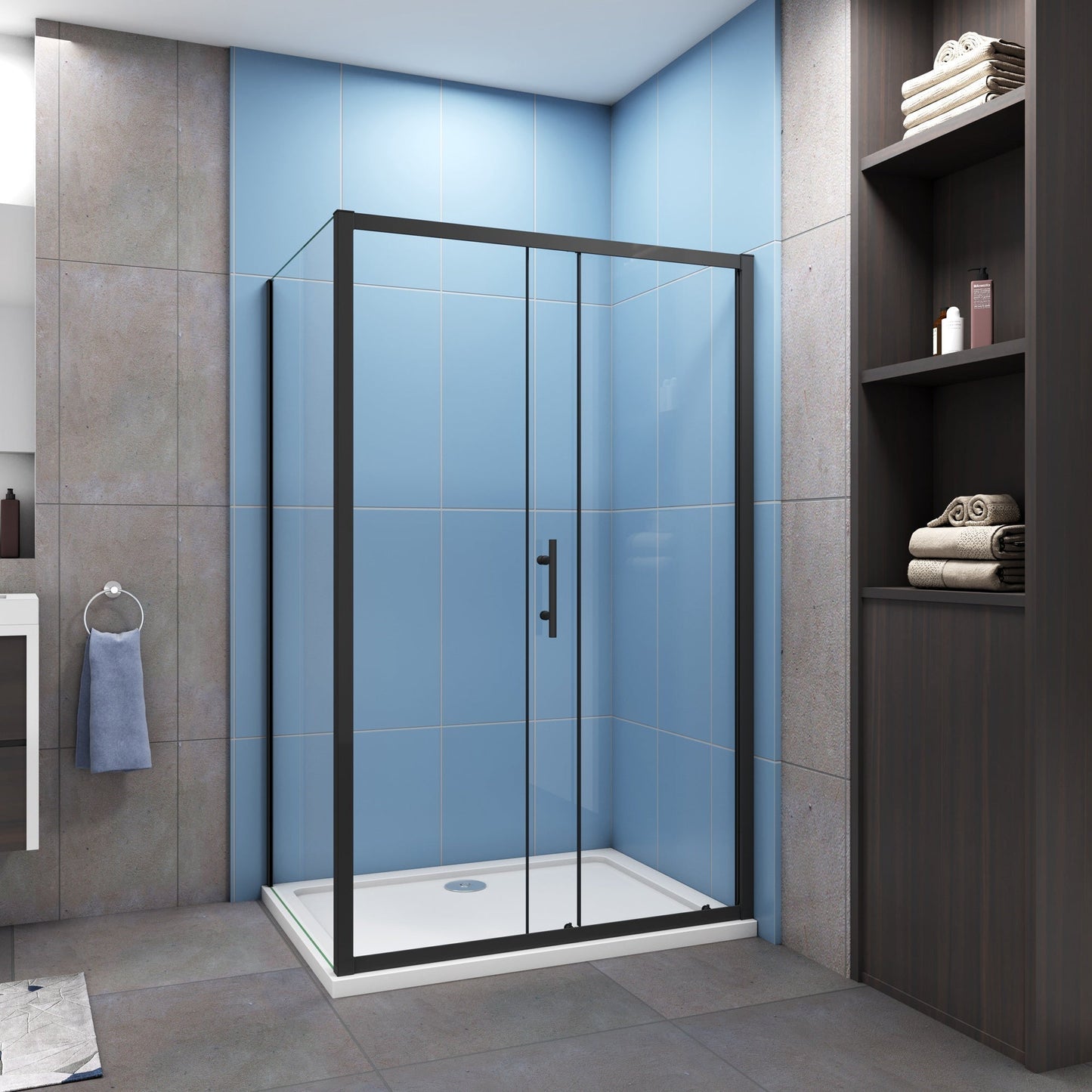 Mampara-de-ducha-negra-con-puerta-de-130cm-3