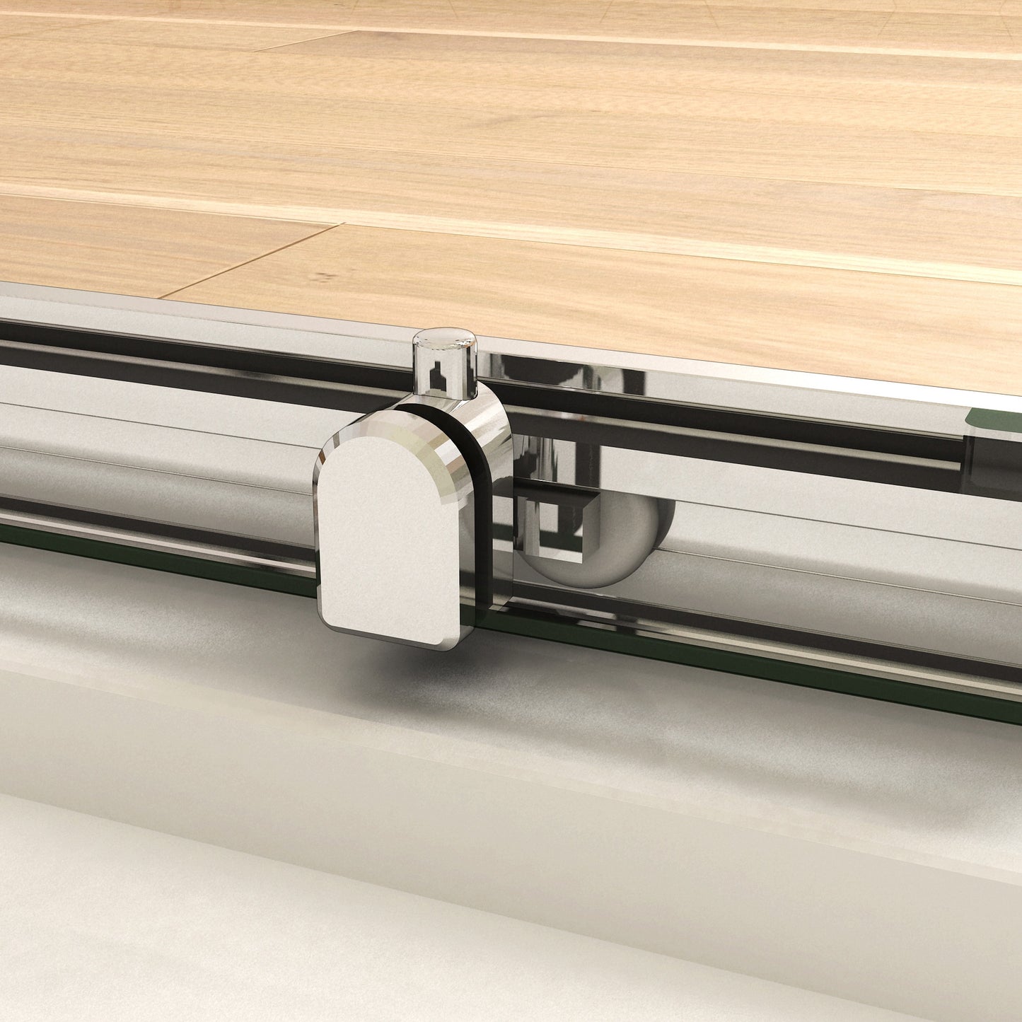 Ducha Casa 185cm Mampara de ducha corredera, marco de aluminio cromado, 5mm cristal templadol