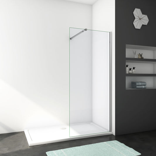 Mampara de ducha 8mm cristal templado con película de protección a prueba de explosiones