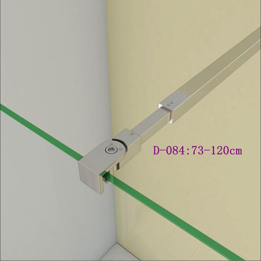 Mampara de Ducha, 8mm Cristal templado Antical, Equipada Barra de longitud diferente