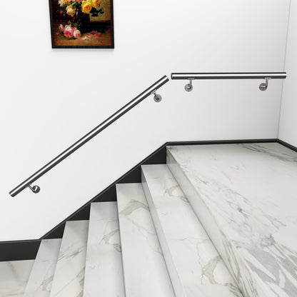 Pasamanos de escalera de acero inoxidable 304 para interior y exterior - 80/100/120/150/180/200 cm