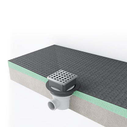 Duchacasa Panel de construccion,Plato de ducha de XPS con accesorios de desagüe,Tablero de aislamiento impermeable