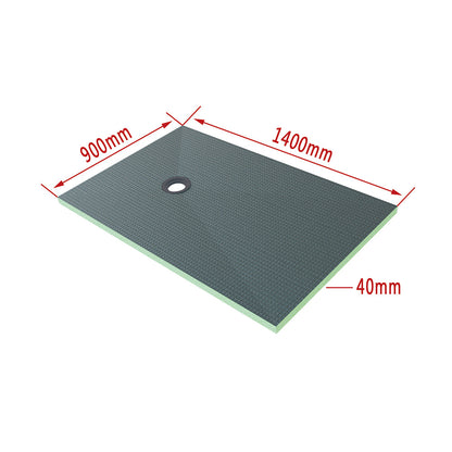 Duchacasa Panel de construccion,Plato de ducha de XPS con accesorios de desagüe,Tablero de aislamiento impermeable